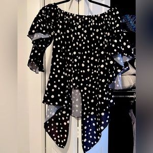 Womens Casual Boho Floral Print 3/4 Flare Sleeve Blouses Summer Off The Shoulder